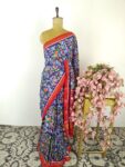 Blue colour patola saree