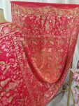 Red-orange Bandhani dupatta