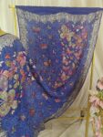 Blue bandhani dupatta