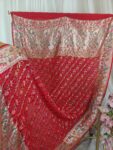 Red bandhani dupatta