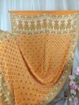 Yellow bandhani dupatta