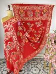 Bandhani Dupatta with Floral Meenakari & Gold Zari