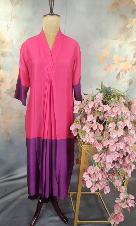 Vibrant Fuchsia Pink & Deep Purple 2D print