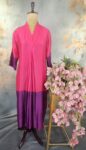 Vibrant Fuchsia Pink & Deep Purple 2D print