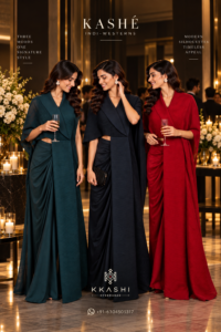 KASHÉ Drape Skirts & Embellished Tops | New Festive Indo-Westerns by KKASHI